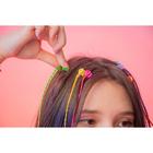 Заколки , цветные пряди для волос на крабике «Самой милой леди» (6 шт) - Фото 5
