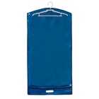Чехол для одежды, кофр с вешалкой, плотный 50×100×5 см, с прорубной ручкой, синий - Фото 3