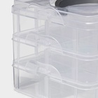 Органайзер для мелочей Доляна, пластик, 3 яруса, 18 ячеек, 15×15×12 см, МИКС - Фото 3