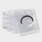 Органайзер для мелочей Доляна, пластик, 3 яруса, 18 ячеек, 15×15×12 см, МИКС - Фото 4