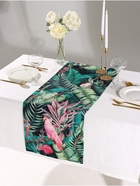 Дорожка на стол «Этель» Tropical parrots 40×146 см, 100% хлопок, саржа 190 г/м², зелёная/чёрная - Фото 3