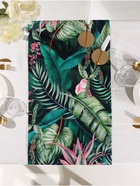 Дорожка на стол «Этель» Tropical parrots 40×146 см, 100% хлопок, саржа 190 г/м², зелёная/чёрная - Фото 4