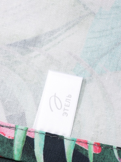 Дорожка на стол Этель Tropical parrots 40×146 см, 100% хлопок, саржа 190 г/м², зелёная/чёрная