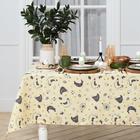 Скатерть пасхальная Доляна Chicken farm, 180×144 см, 100% хлопок, 164 г/м² - Фото 1