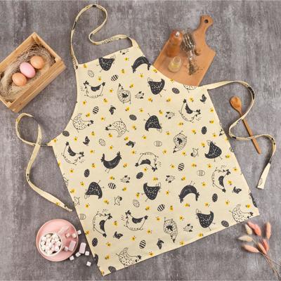 Фартук «Доляна» Chicken farm, 60×70 см, 100% хлопок, 164 г/м²