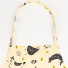 Фартук кухонный «Доляна» Chicken farm, 60×70 см, 100% хлопок, 164 г/м² - Фото 3