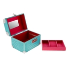 Шкатулка-сундучок под бижутерию "Голубая" 20,5х15х15 см - Фото 2