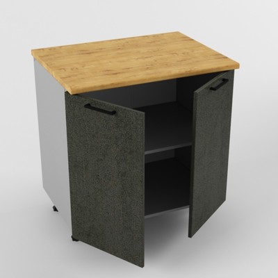 Шкаф напольный «Лофт», 800×600×850 мм, цвет бетон тёмный