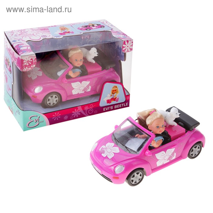 Кукла "Еви" с машинкой - Фото 1
