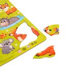 Пазл в рамке «Зверюшки», на подложке, 42 детали - Фото 3