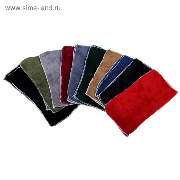 Салфетка д/автомобиля микрофибра 35*35 см микс - Фото 1