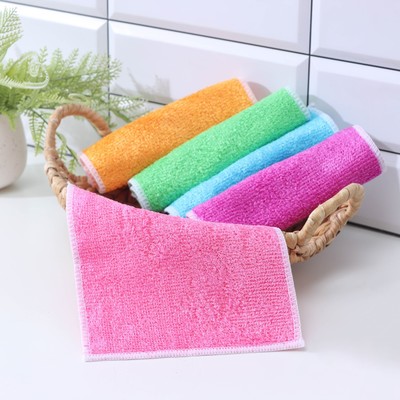 Салфетка для уборки Доляна, волокно бамбука, 23×18 см, МИКС