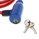 Замок навесной велосипедный, 8х1200 мм, МИКС - Фото 2