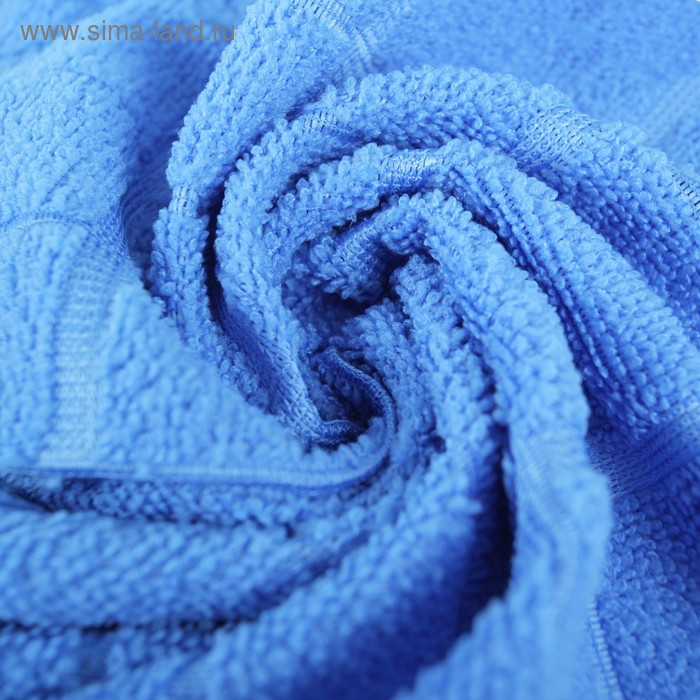 Салфетка микрофибра Доляна «Клетка», 30×30 см, цвет МИКС - Фото 1