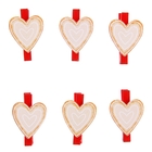 Прищепки декор "Праздничное печенье", набор 6 шт., МИКС - Фото 2