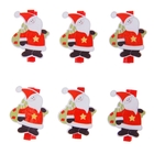 Прищепки декор новогодние "Дед Мороз с подарками", набор 6 штук, МИКС - Фото 3