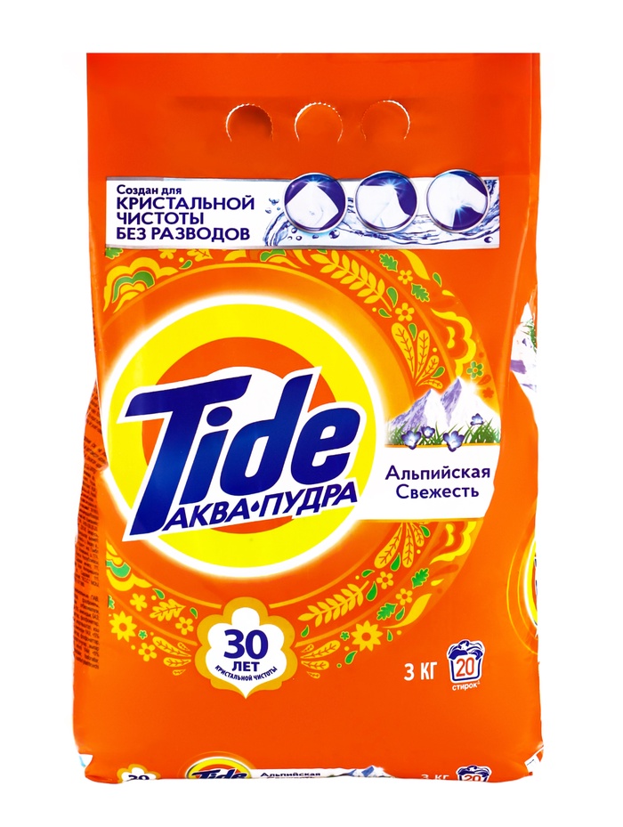 Стиральный порошок Tide «Альпийская свежесть», автомат, 3 кг