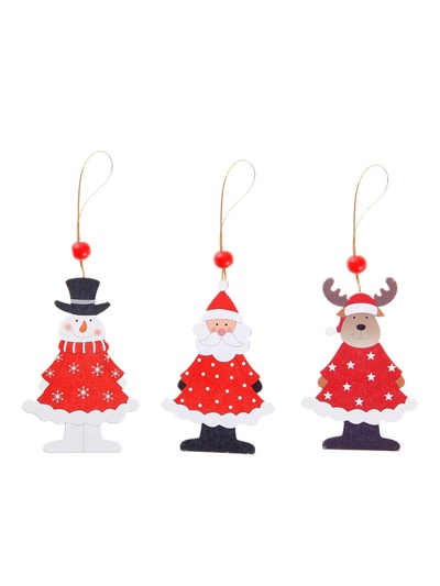 Елочная игрушка деревянная Лесная мастерская «Новогодние гости», односторонняя, МИКС