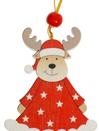 Елочная игрушка деревянная «Новогодние гости», односторонняя, МИКС - Фото 3