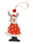 Елочная игрушка деревянная «Новогодние гости», односторонняя, МИКС - Фото 4