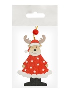 Елочная игрушка деревянная «Новогодние гости», односторонняя, МИКС - Фото 7