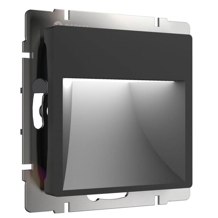 Встраиваемая LED подсветка WL08-BL-01-LED, матовая черная - Фото 1