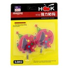 Крючки самоклеящиеся «Праздничный слоник», 2 шт, цвет МИКС - Фото 3