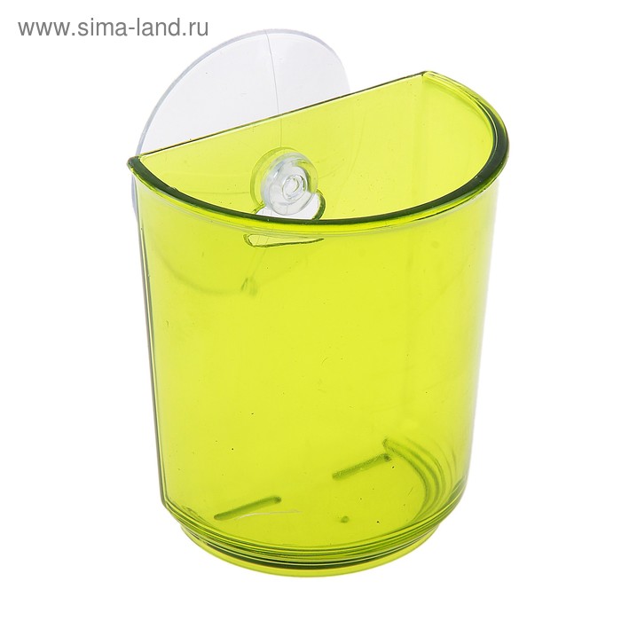 Держатель для зубных щёток на присоске Bath Collection, цвет зелёный - Фото 1