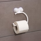 Держатель для туалетной бумаги на присосках, 14,5×15×3 см - фото 8232384
