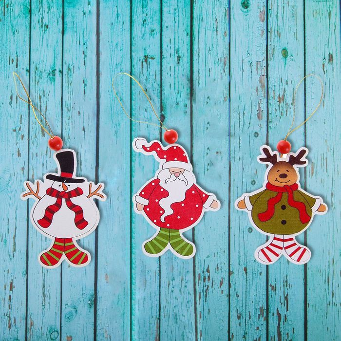 Елочная игрушка «Игрушка на ёлку», золотая нить, МИКС, односторонняя - Фото 1