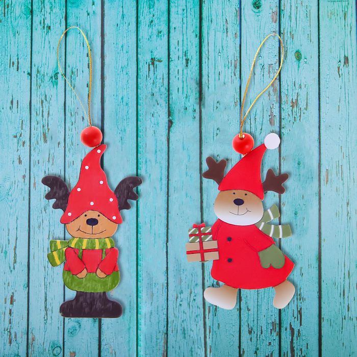 Подвеска «Лесной олень», золотая нить, МИКС - Фото 1