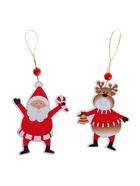 Елочная игрушка «Весёлые друзья», золотая нить, МИКС - фото 8069715