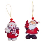 Елочная игрушка деревянная «Снеговик и Дед Мороз», МИКС - Фото 2
