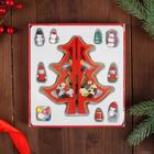 Сувенир «Елка на подставке», с золотым контуром, 17 см, МИКС - Фото 5