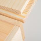 Ящик для хранения, 30×20×10 см, деревянный, с крышкой и замком - Фото 4