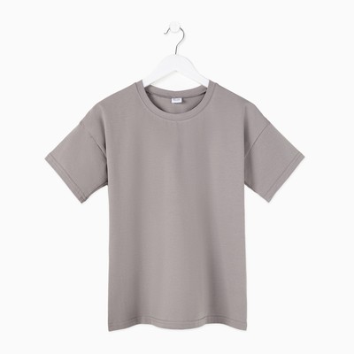 Футболка женская MINAKU: Basic line, серая, размер 50