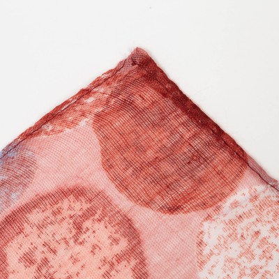 Палантин текстильный, цвет красный, размер 90х180 см