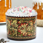 Форма для выпечки кулича бумажная Деко-про «Хохлома», одноразовая, 13.4×10 см, МИКС - Фото 2