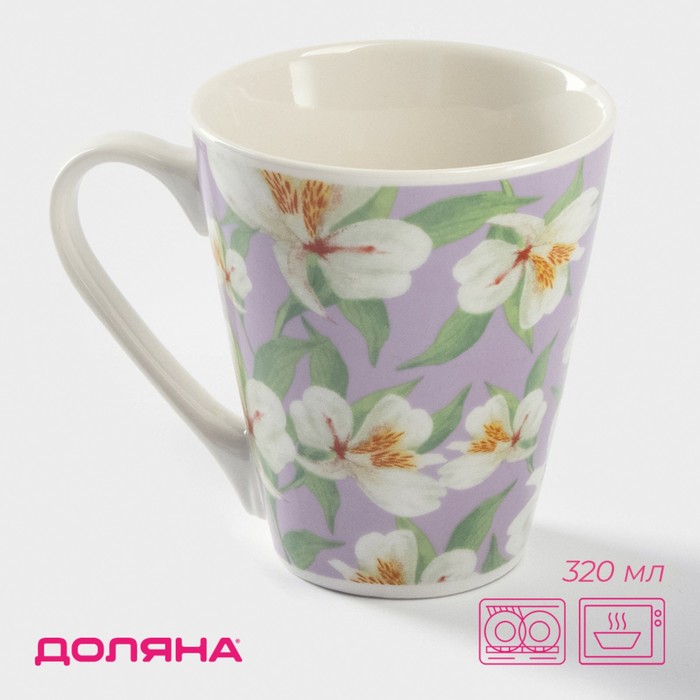 Кружка Доляна «Весна», 320 мл, фарфор - Фото 1