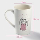 Кружка Доляна «Ангел», 380 мл, фарфор, белая - Фото 2