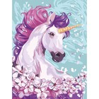 Алмазная мозаика с полным заполнением на холсте «Единорог», 30×40 см - Фото 2