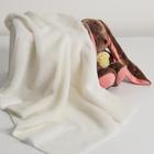 Ткань для рукоделия, мех на трикотажной основе, белая, лоскут 50×50 см - Фото 2