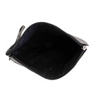 Косметичка простая "Алиса" наружный карман, с ручкой, черная - Фото 3