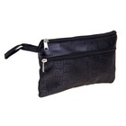 Косметичка простая "Орнамент" с ручкой, 2 отдела, черная - Фото 2