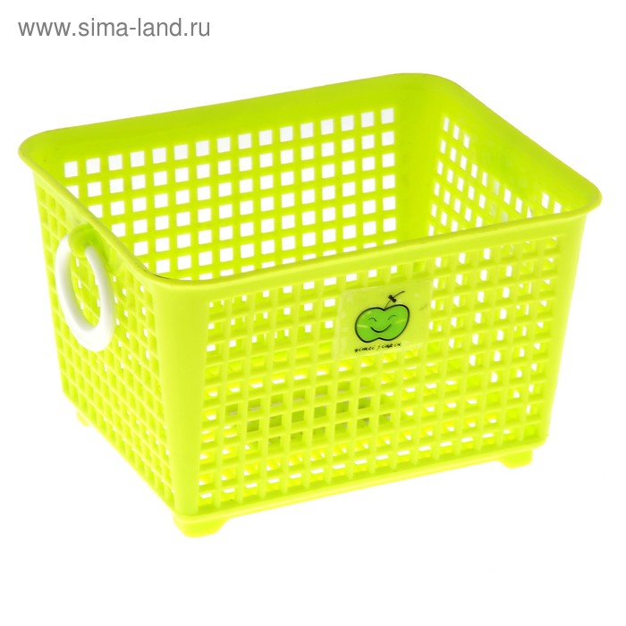 Корзинка пластиковая для хранения «Сетка», 14×11×8 см, цвет МИКС - Фото 1