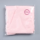 Чалма для сушки волос Доляна, микрофибра, с пуговкой, цвет розовый - Фото 5