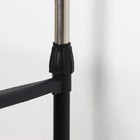 Вешалка - стойка напольная для одежды Доляна, телескопическая, 2 перекладины, 80(145) × 43×90(160) см - Фото 3