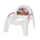 Горшок-стульчик «Маша и Медведь» с крышкой, цвет белый/розовый МИКС - Фото 3