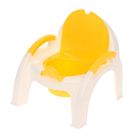 Горшок-стульчик «Маша и Медведь» с крышкой, цвет белый/жёлтый - Фото 2