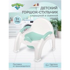 Горшок - стульчик с крышкой, мятный - Фото 2